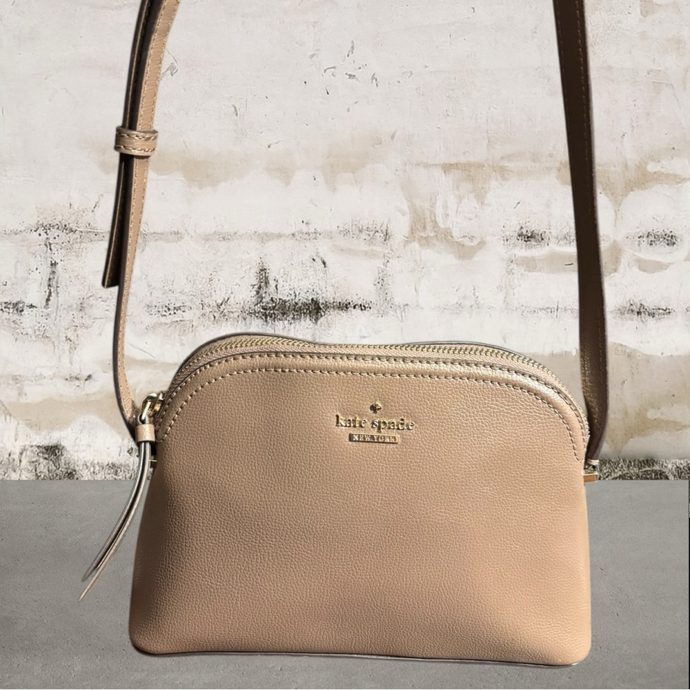 Kate Spade Beige Spencer Small Dome Crossbody